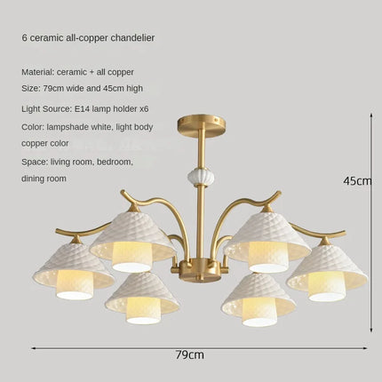 Lampe de bureau en céramique cuivre avec bras orientable — LZ4P9XQ