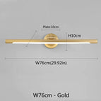 76cm Bronze doré / CHINE / Blanc chaud (2700-3500K)