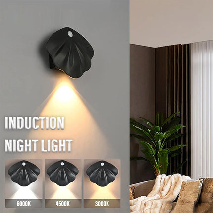 Applique murale LED sans fil avec capteur de mouvement et recharge USB — LZ4X9P