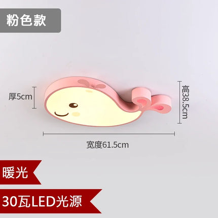 Plafonnier LED créatif forme baleine pour chambre d’enfant — LZ4X9Q