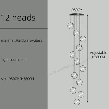 Lustre LED moderne pour éclairage nordique élégant — LZ4X9P2
