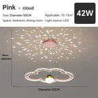 Rose - nuage 50cm / Blanc chaud