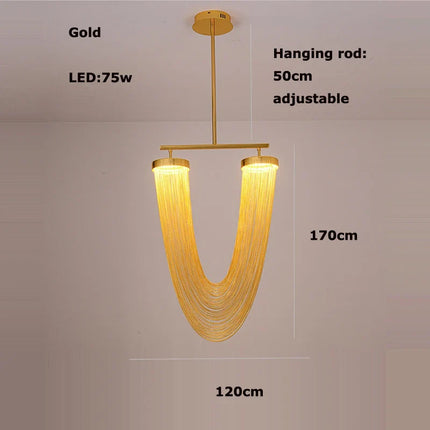 Lustre suspension LED design à intensité variable — LZ4X9T1