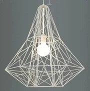 Suspension vintage en cage géométrique pour bar et restaurant — LZ4X9Q