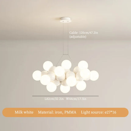 Lustre LED en fer pour décoration intérieure moderne — LZ4X9P2