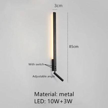 applique murale led minimaliste angle réglable 3000k