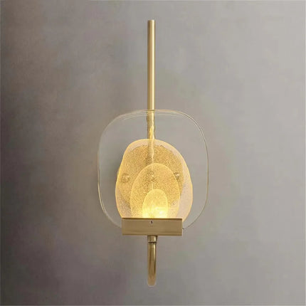 Applique murale LED en laiton et cristal au design moderne — LZ4QJ7M