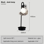 Lampe de bureau noire / Lumière chaude