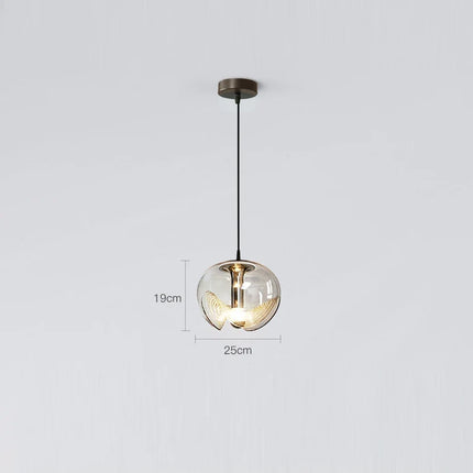Suspension ronde en verre pour bar, restaurant et cuisine — LZ4Q7M2