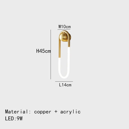 Applique murale LED moderne en forme d’ellipse pour intérieur — LZ4X9P2