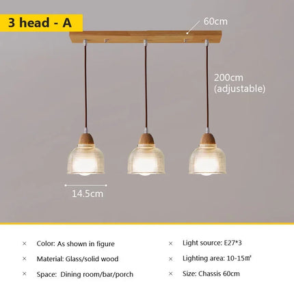 Suspension en verre au style japonais vintage pour intérieur — LZ4Q7M2