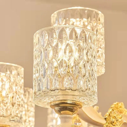 Lustre en verre cristal au design moderne pour intérieur élégant — LZ4X9B