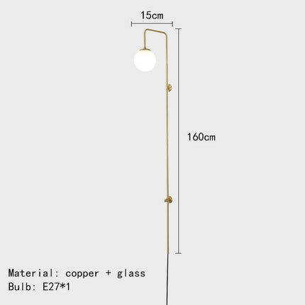Applique murale en laiton au design moderne et élégant — LZ4X9T1
