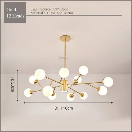 Lustre LED élégant pour éclairage intérieur moderne — LZ4X9T2