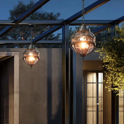 Suspension en verre pour décoration intérieure et extérieure — LZ4X9T2