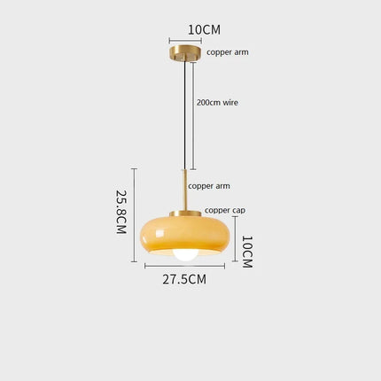 plafonnier moderne nordique en verre led iwhd