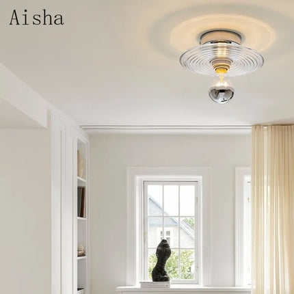Applique murale en verre au design rétro médiéval pour intérieur — LZ4X9T