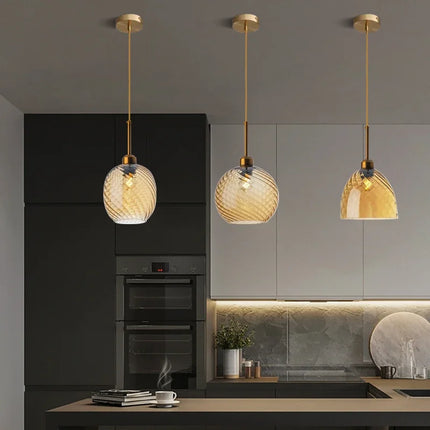 Suspension en verre pour éclairage décoratif intérieur moderne — LZ4X9T