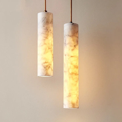 Lustre design wabi-sabi en marbre naturel pour hôtel — LZ4X9P2