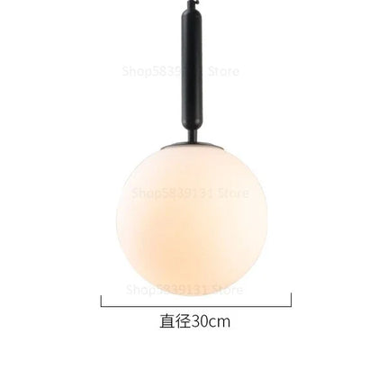 Suspension boule en verre LED pour éclairage intérieur décoratif — LZ4X9T
