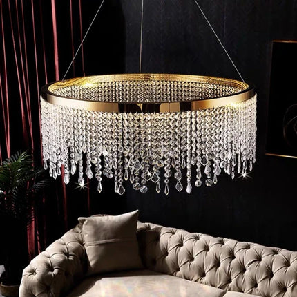 Lustre moderne en cristal pour décoration intérieure élégante — LZ4X9P2