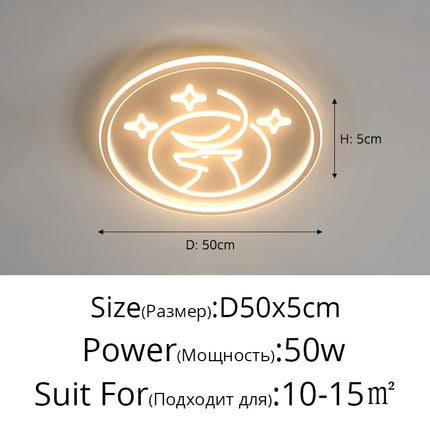 Plafonnier LED rond pour éclairage intérieur moderne et élégant — LZ4X9T2