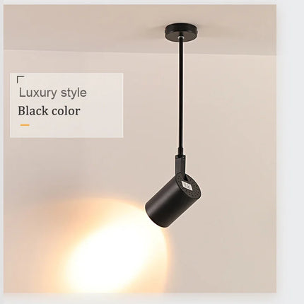 Plafonnier LED télescopique sur rail pour magasin et galerie d'art — LZ4X9P