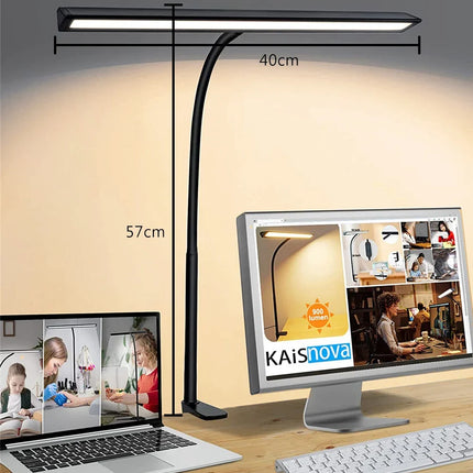 Lampe de bureau LED pliable à clip avec protection oculaire, 3 modes, 10 intensités — LZ4X9T1