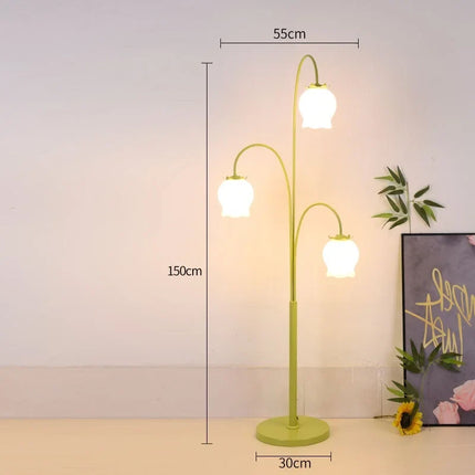 Lampe de chevet américaine à motifs floraux pour cadeau anniversaire — LZ4X9P