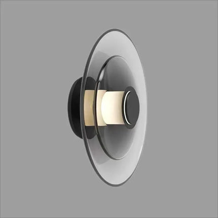 Applique murale LED moderne en verre ambre minimaliste — LZ4X9P2