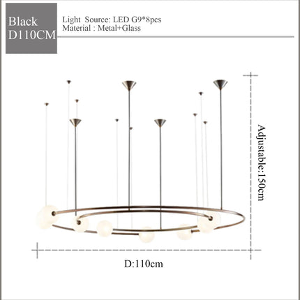 Suspension en verre au design moderne pour intérieur contemporain — LZ4X9T