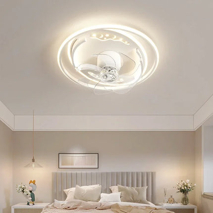 Plafonnier nordique moderne avec ventilateur silencieux intégré — LZ4X9P