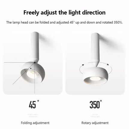 Spot LED rotatif réglable pour entrée et allée décorative — LZ4P9XQ