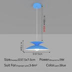A Bleu D37x7cm 9W / 3 couleurs sans télécommande