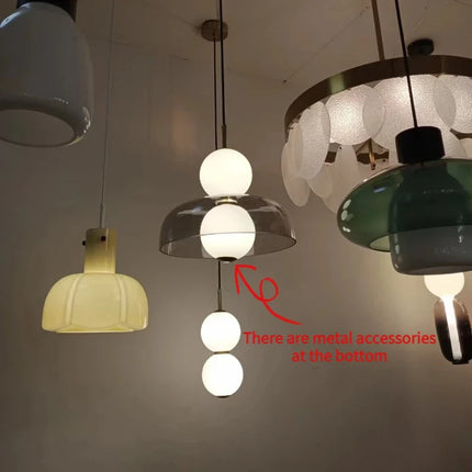 Lustre moderne en verre pour éclairage intérieur élégant — LZ4X9T