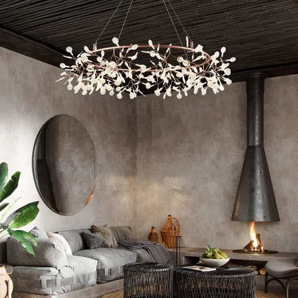 Lustre décoratif en acier inoxydable et acrylique pour intérieur — LZ4X9P