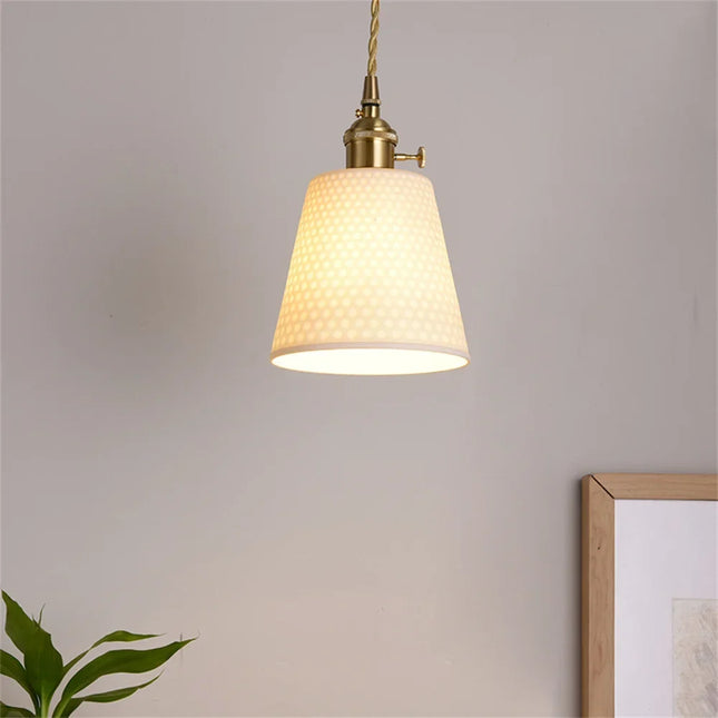 Suspension LED en céramique au design moderne pour loft et bar — LZ4X9P