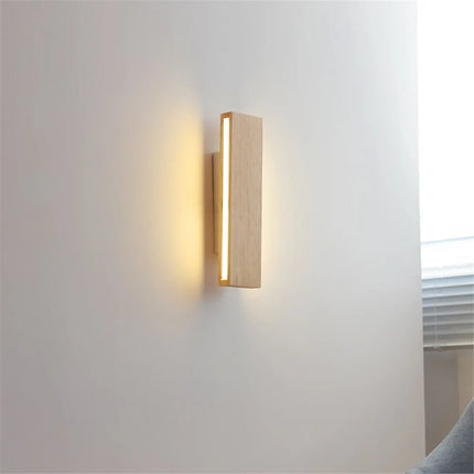 Applique murale LED décorative en bois pour intérieur moderne — LZ4X9J
