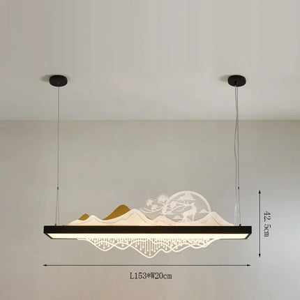 Suspension en bois style chinois pour ambiance zen économique — LZ4X9JQ