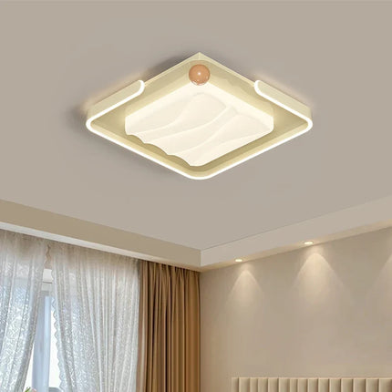 Plafonnier LED moderne style français avec télécommande et lumière chaude — LZ4X9T2