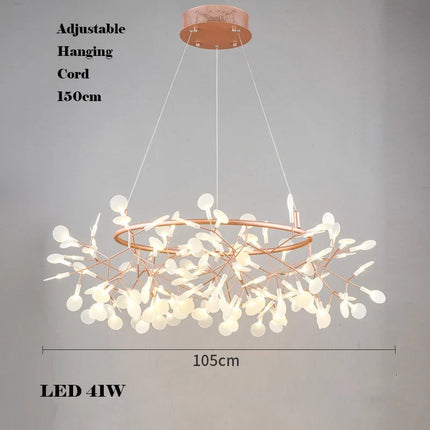 Lustre LED créatif en acier inoxydable et acrylique pour intérieur — LZ4X9P