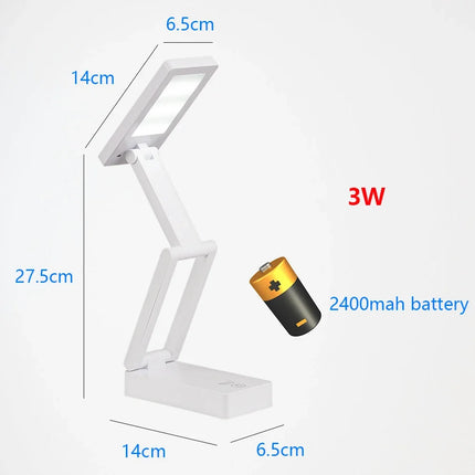 Lampe de bureau LED tactile pliable à col de cygne avec protection des yeux — LZ4X9J