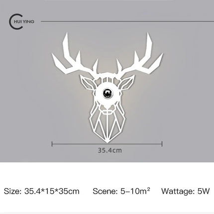 Applique murale LED nordique en fer pour intérieur élégant — LZ4X9P2