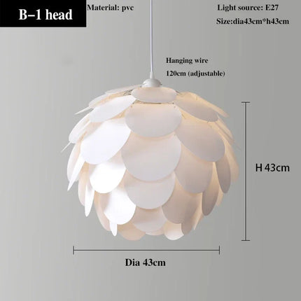 Lustre suspension ananas en placage de bois pour hôtels et restaurants — LZ4X9T