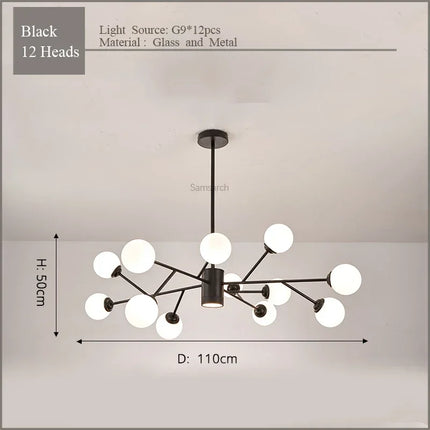 Lustre LED élégant pour éclairage intérieur moderne — LZ4X9T2