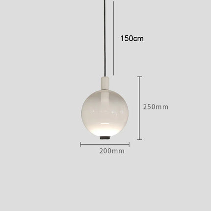 Suspension boule en verre style vitrail italien pour salon et cuisine — LZ4X9T