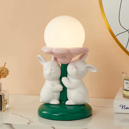 Lampe de bureau kawaii lapin mignon décoration princesse cadeau luxe — LZ4P9X