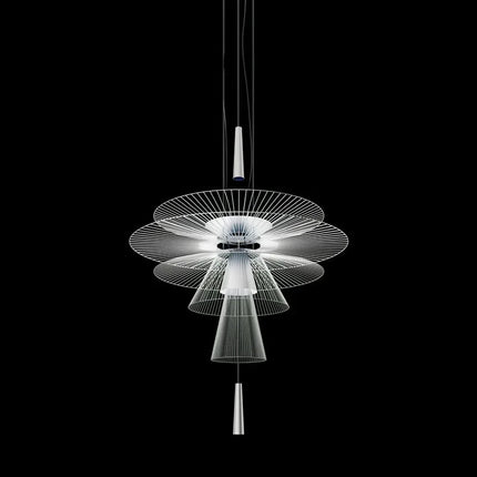 lustre de luxe sandyha led en métal lampe suspendue décorative