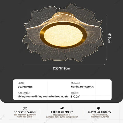 lustre doré à led au style luxueux pour intérieur élégant