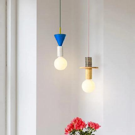 Suspension LED colorée aux formes géométriques — LZ4X9T2